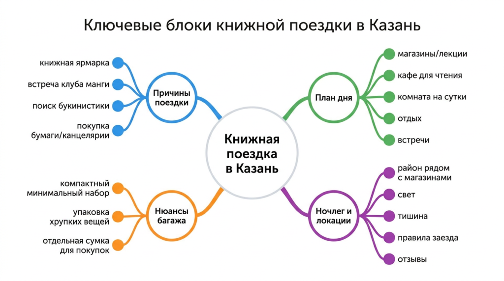 Ключевые блоки книжной поездки в Казань